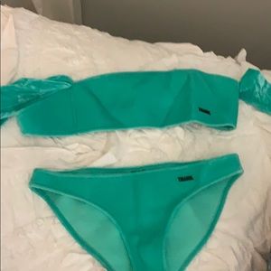 Neoprene triangl bathing suit